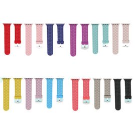 38/42mm Fashion Silicone Rubber Watch Band Strap for Apple iWatch 4/5/6 JY81013