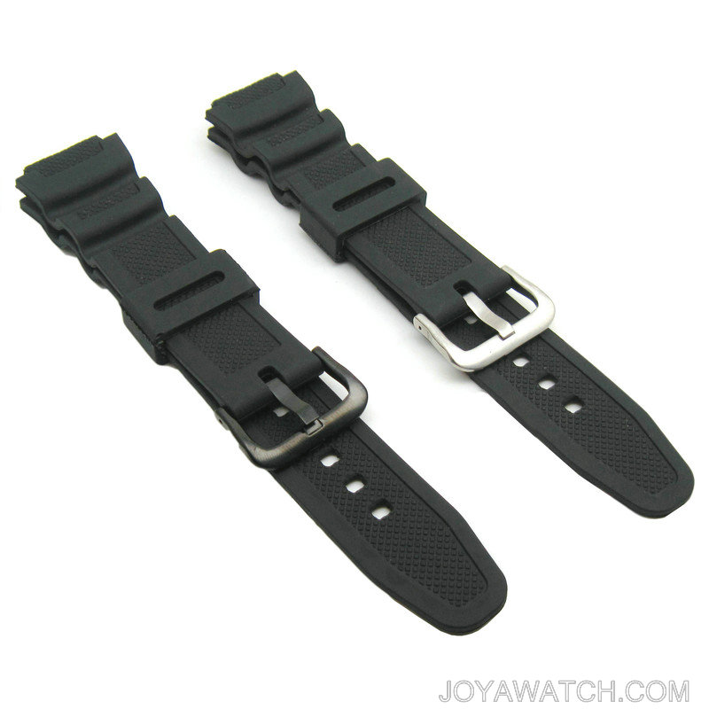 18/20/22mm Curved End Deployment Silicone Rubber Watch Band JY91023