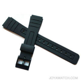 18mm PU Rubber Watch Band Strap for Casio F91W F105 JY82002