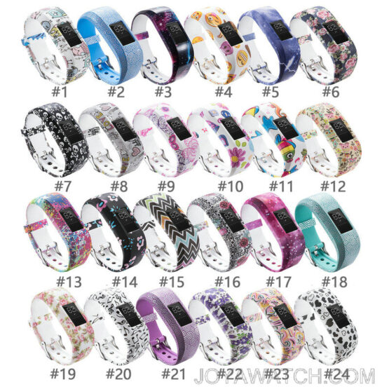 Garmin Vivofit JR2 Patterned Bracelet Silicone Rubber Strap