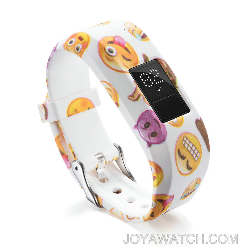 Garmin Vivofit JR2 Patterned Bracelet Silicone Rubber Strap - Joyawatch