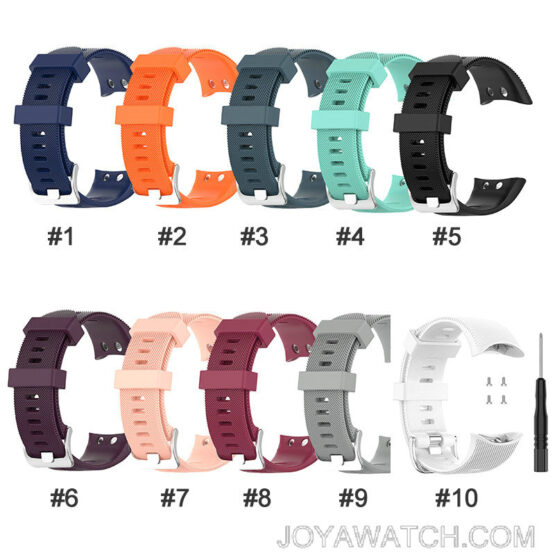 Silicone Watch Band Rubber Bracelet for Garmin Forerunner 45S F45