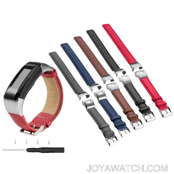 Genuine Leather Strap Bracelet for Garmin Vivosmart HR Approach X10 X40