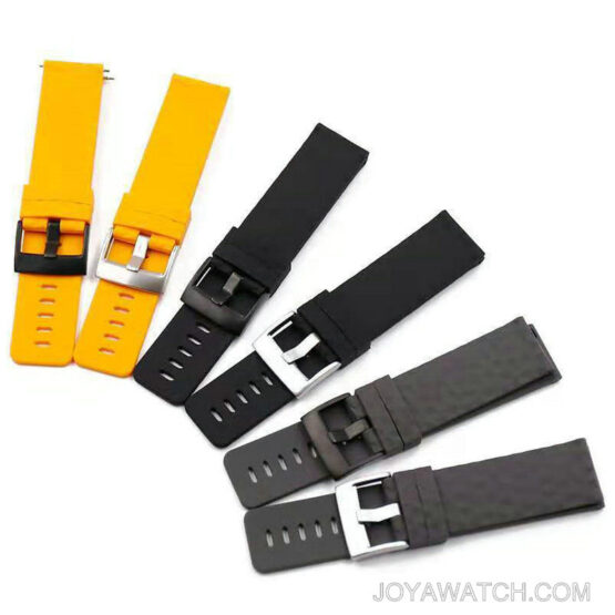Straight End Silicone Rubber Watch Band for Suunto 9 Spartan